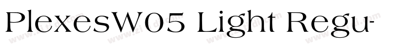 PlexesW05 Light Regu字体转换